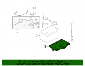 Base mount battery Nissan 350z
