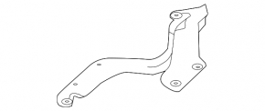 Left hood hinge for Nissan Versa Note 13-19