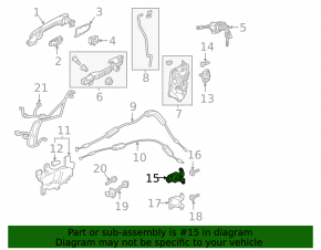 Upper front left door hinge Honda CRV 17-22