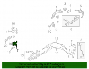 Door hinge lower front left Honda Insight 19-22