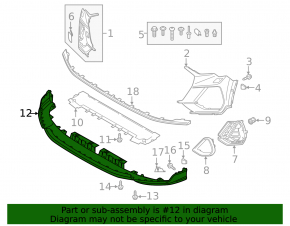 Front Bumper Lip Audi Q3 19-23