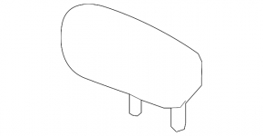Headrest 2nd row right Nissan Rogue 17-20 beige leather