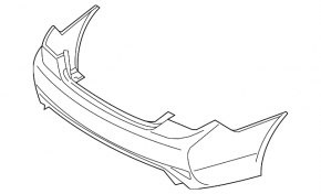 Rear bumper bare Hyundai Sonata 11-13