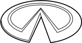 Emblem badge INFINITI trunk door Infiniti JX35 QX60 13-16
