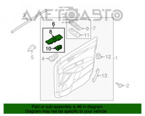 Front right window lift control Kia Sorento 16-18