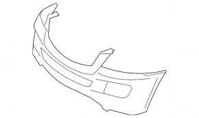 Front bumper bare Mercedes X164 GL W164 ML