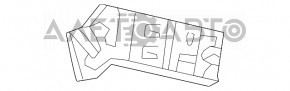ABS sensor bracket rear right Mercedes GLA 14-20 central