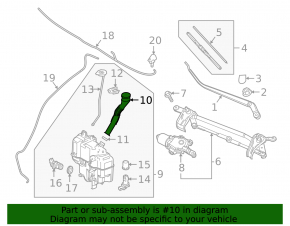 Mazda 3 19 washer reservoir neck - without cap, Mexico built