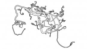 Underhood wiring with fuse box for Ford Escape MK3 13-13 2.5
