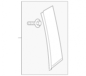 Mazda CX-3 19-21 front side door trim, rear left