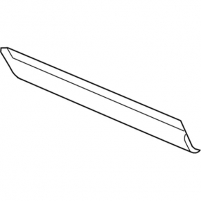 Door trim lower front right Ford Explorer 16-17 rest, with chrome