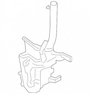 Lincoln MKZ 17-20 Windshield Washer Reservoir Without Lid and Sensor