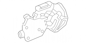 Door lock rear right Jaguar F-Pace X761 17- keyless