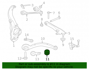 Lower control arm front left front Jaguar F-Pace X761 17