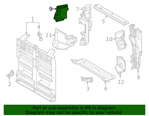 Right Upper Radiator Deflector for Lexus RX350 RX450h RX500h 23-26 Canada Built