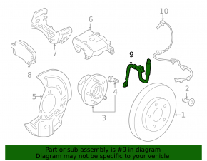 Front right brake hose for Chevrolet Malibu 16-25