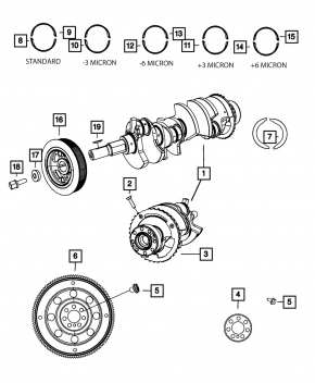 Crankshaft Pulley Jeep Compass 11-16 2.0 2.4
