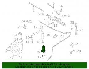 Volvo XC60 14-17 Windshield Washer Motor