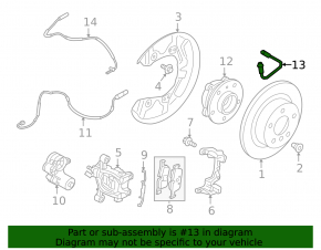 Brake hose rear left BMW i3 14-20