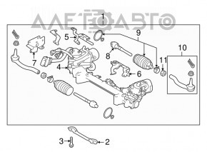 Steering rack Infiniti Q50 17-24 RWD EPS
