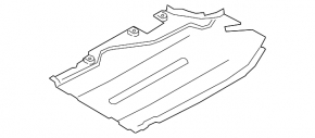 Rear left underbody protection MW X7 G07 19-26 type 2