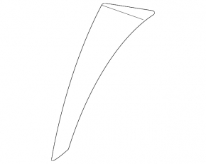 Rear bumper cover left Toyota Sienna 21-25