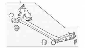 Rear beam Kia Soul 14-19