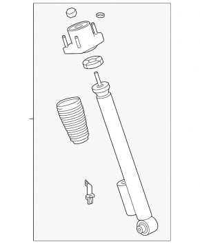 Land Rover Range Rover 22-25 electric rear right shock absorber