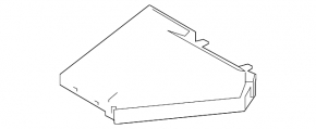 Cabin filter housing BMW X5 F15 14-18 upper part