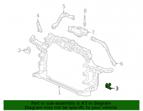 Airbag sensor bracket front left Honda CRV 17-22 on TV