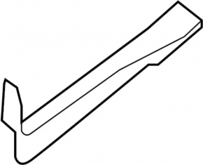 Infiniti JX35 QX60 13-13 front right inner door sill plate beige