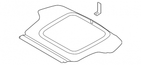 Trunk floor Hyundai Sonata 18-19 black