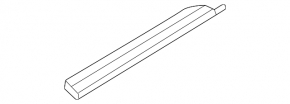 Kia EV6 22-24 black outer rear right door sill with chrome molding