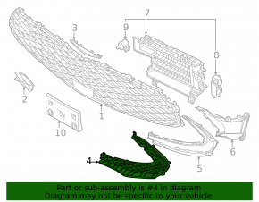 Front bumper grille left Genesis GV60 23-25