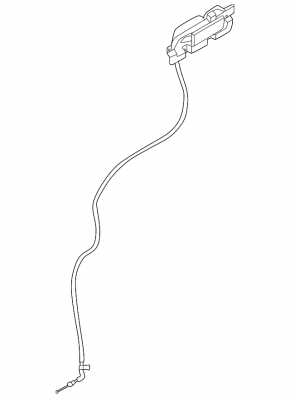 Right rear seat recline lever for Kia EV6 22-24, black, with cable