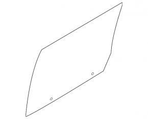 Glass door rear left Ford Flex 09-19