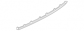 Rear bumper lip trim for the Audi A5 F5 18-19 S-Line