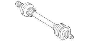 Drive axle rear left Mercedes W213 E 300 17-19 RWD