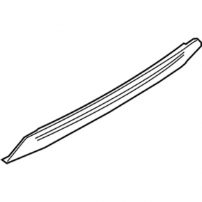 Rear bumper trim lower Ford Escape MK3 17-19 rest, structure, rubbed