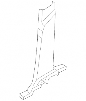 Ford Transit Connect MK2 13-18 black lower right center pillar trim