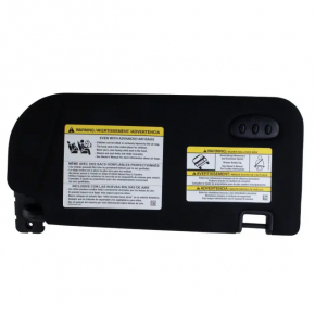 Left visor Lincoln MKC 15 - black, with control, without hook, broken fastening