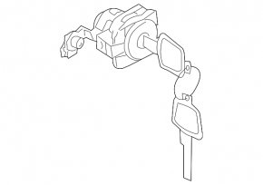 Key Nissan Murano z50 03-08 without cylinder