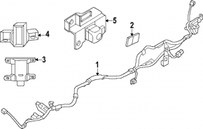 Blind Spot Sensor Mount (BSM) for Mazda CX-90 24-26 (left, rear)