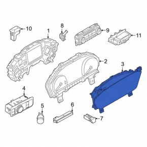 Instrument cluster Ford Escape MK4 20-21 High series-digital