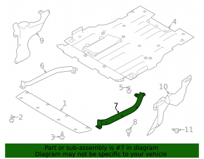 Left engine protection bracket for Land Rover Discovery Sport 20-23 rest.