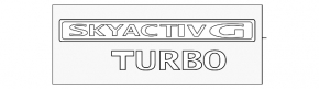 Mazda CX-50 2023-2025 SKYACTIV G TURBO emblem on the trunk door