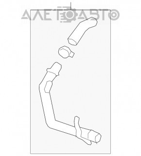 Cooling pipe metal Chevrolet Camaro 16- 2.0