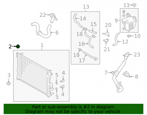 Upper left radiator support Toyota Prius 50 16-