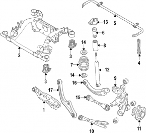 Rear right axle Volkswagen ID.4 21-23