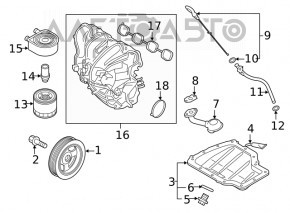 Oil pan Hyundai Elantra AD 17-20 1.6T